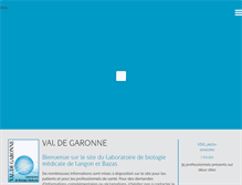 Tablet Screenshot of laboratoire-valdegaronne.com